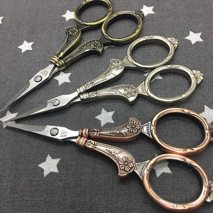 Queen Elizabeth | European Style Stainless Steel Scissors for Embroidery, Sewing & Craft DIY